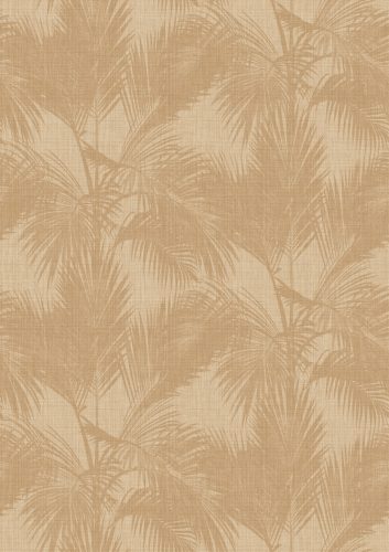 Decoprint Imani vlies, vinyl anyagú, barna színű, leveles, textilhatású, Modern poszter