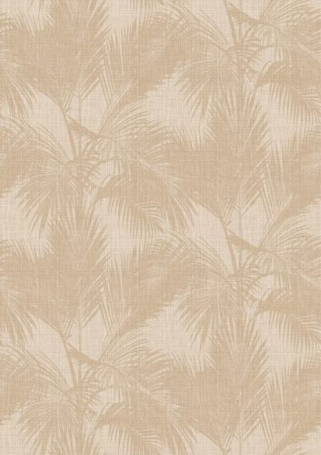 Decoprint Imani vlies, vinyl anyagú, beige, barna színű, leveles, textilhatású, Modern poszter