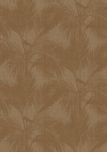 Decoprint Imani vlies, vinyl anyagú, barna színű, leveles, textilhatású, Modern poszter