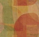 Decoprint Imani vlies, vinyl anyagú, piros, zöld, sárga színű, absztrakt, geometriai, szövethatású, Modern poszter