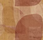 Decoprint Imani vlies, vinyl anyagú, sárga, barna, terrakotta színű, absztrakt, geometriai, szövethatású, Modern poszter