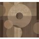 Decoprint Imani vlies, vinyl anyagú, barna színű, körös, geometriai, szövethatású, Modern poszter
