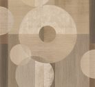 Decoprint Imani vlies, vinyl anyagú, szürke, törtfehér, beige, homok színű, körös, geometriai, szövethatású, Modern poszter