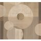 Decoprint Imani vlies, vinyl anyagú, szürke, törtfehér, beige, homok színű, körös, geometriai, szövethatású, Modern poszter