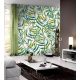 Behang Expresse Colorful vlies anyagú fehér, zöld, kék, barna, sárga színű leveles modern tapéta
