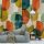 Behang Expresse Colorful vlies anyagú zöld, kék, piros, beige színű geometriai retro tapéta