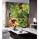 Behang Expresse Colorful vlies anyagú zöld, sárga, barna színű leveles modern tapéta