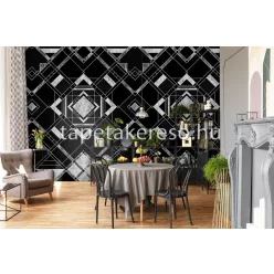   Behang Expresse Colorchoc Light and Dark vlies anyagú fekete, szürke színű geometriai modern poszter
