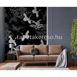   Behang Expresse Colorchoc Light and Dark vlies anyagú fekete, szürke, fehér színű madaras modern poszter