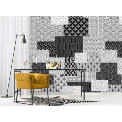   Behang Expresse Colorchoc Light and Dark vlies anyagú fekete, fehér színű geometriai modern poszter
