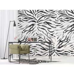   Behang Expresse Colorchoc Light and Dark vlies anyagú fehér, fekete színű szőrminta modern poszter