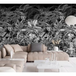   Behang Expresse Colorchoc Light and Dark vlies anyagú fekete, szürke, fehér színű növényes modern poszter