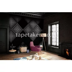   Behang Expresse Colorchoc Light and Dark vlies anyagú fekete, szürke színű geometriai modern poszter