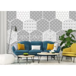  Behang Expresse Colorchoc Light and Dark vlies anyagú fekete, fehér színű geometriai modern poszter