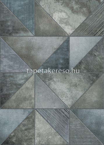 Behang Expresse Esbjerg vlies anyagú szürke, kék színű geometriai modern tapéta