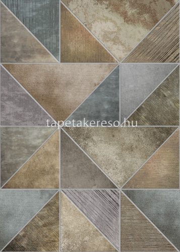 Behang Expresse Esbjerg vlies anyagú barna, szürke, lila színű geometriai modern tapéta