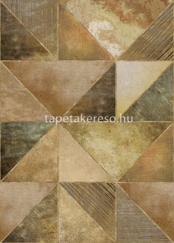 Behang Expresse Esbjerg vlies anyagú barna, sárga, fekete színű geometriai modern tapéta
