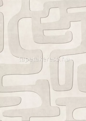Behang Expresse Connected vlies anyagú beige színű geometriai modern poszter