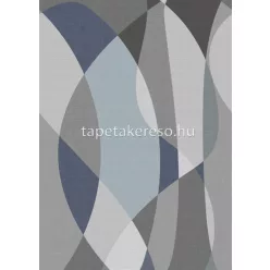   Behang Expresse Connected vlies anyagú kék, szürke színű kockás, geometriai modern poszter