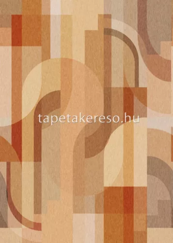 Behang Expresse Connected vlies anyagú barna színű geometriai modern poszter