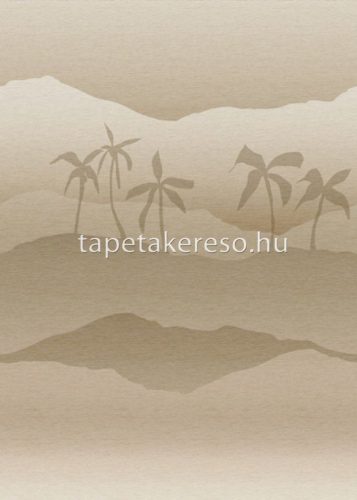 Behang Expresse Connected vlies anyagú barna színű hegyvidék, fás modern poszter