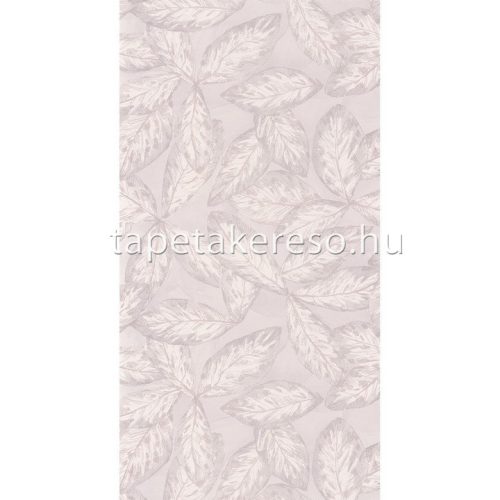 Casadeco Jardins Suspendus vlies anyagú fehér, szürke, gyöngyház, beige színű leveles modern tapéta