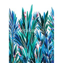   Casadeco Jardins Suspendus textil anyagú fehér, kék, rózsaszín, zöld, piros színű növényes modern textil