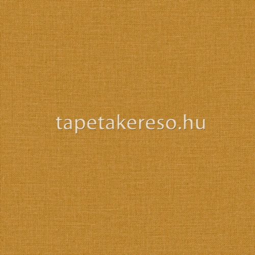 Caselio Jute vlies, vinyl anyagú mustársárga színű egyszínű, szövethatású modern tapéta