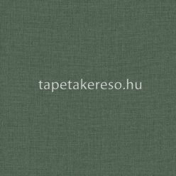   Caselio Jute vlies, vinyl anyagú zöld színű egyszínű, szövethatású modern tapéta