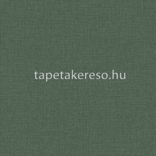 Caselio Jute vlies, vinyl anyagú zöld színű egyszínű, szövethatású modern tapéta