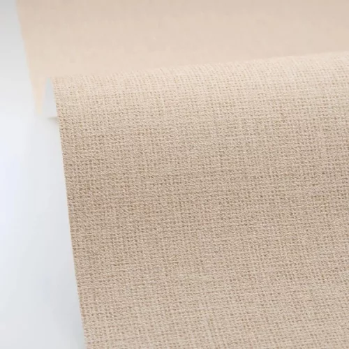 Caselio Jute 2 vlies, vinyl anyagú, barna színű, egyszínű, szövethatású, Modern tapéta