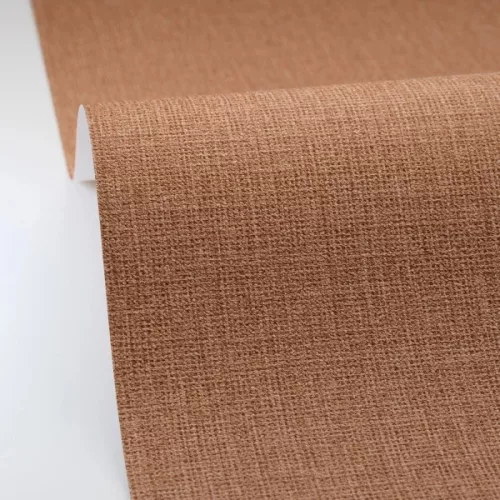 Caselio Jute 2 vlies, vinyl anyagú, barna színű, egyszínű, szövethatású, Modern tapéta