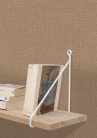 Caselio Jute 2 vlies, vinyl anyagú, barna színű, egyszínű, szövethatású, Modern tapéta