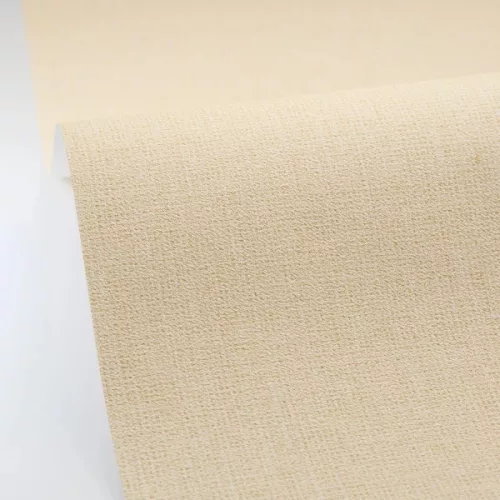 Caselio Jute 2 vlies, vinyl anyagú, sárga színű, egyszínű, szövethatású, Modern tapéta
