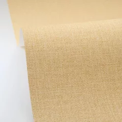   Caselio Jute 2 vlies, vinyl anyagú, sárga színű, egyszínű, szövethatású, Modern tapéta