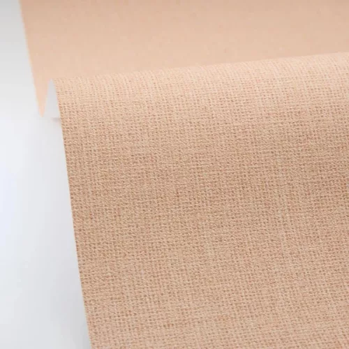 Caselio Jute 2 vlies, vinyl anyagú, sárga  színű, egyszínű, szövethatású, Modern tapéta
