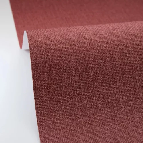 Caselio Jute 2 vlies, vinyl anyagú, piros színű, egyszínű, szövethatású, Modern tapéta