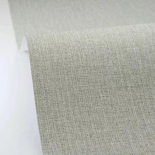 Caselio Jute 2 vlies, vinyl anyagú, zöld színű, egyszínű, szövethatású, Modern tapéta
