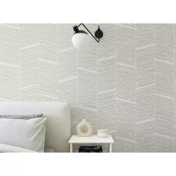   Jwall Shunan vlies, vinyl anyagú, szürke színű, chevron, Modern tapéta