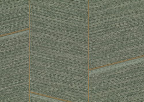 Jwall Shunan vlies, vinyl anyagú, zöld színű, chevron, Modern tapéta