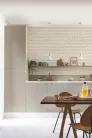 Caselio  Kitchen box, vlies, vinyl anyagú, fehér, szürke színű, téglamintás, 3d, Modern tapéta