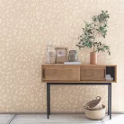Caselio  Kitchen box, vlies, vinyl anyagú, fehér, barna színű, leveles, Modern tapéta