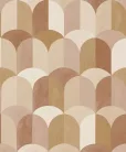 Caselio  Kitchen box, vlies, vinyl anyagú, fehér, barna színű, geometriai, Modern tapéta