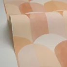 Caselio  Kitchen box, vlies, vinyl anyagú, fehér, barna színű, geometriai, Modern tapéta