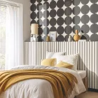 Caselio  Kitchen box, vlies, vinyl anyagú, fekete, vajszínű színű, csíkos, Modern tapéta