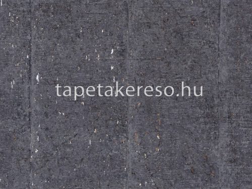 Omexco Khatam vlies, parafa anyagú szürke, fekete színű csíkos, foltos natural tapéta