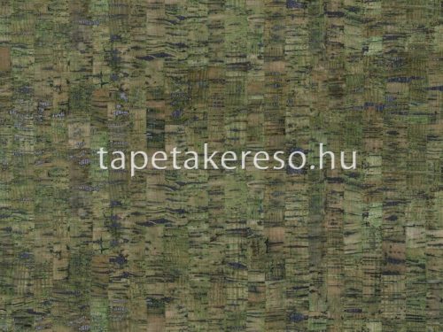 Omexco Khatam vlies, parafa anyagú zöld, fekete színű foltos natural tapéta