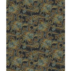  Khroma Kimono vlies anyagú, fekete, mustársárga, barna, türkiz színű, absztrakt, Modern tapéta