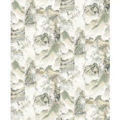   Khroma Kimono vlies anyagú, beige, keki, szürke, zöld színű, hegyvidék, Modern tapéta