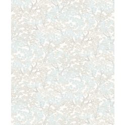  Khroma Kimono vlies anyagú, törtfehér, kék, szürke színű, fás, Modern tapéta